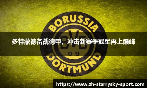多特蒙德备战德甲，冲击新赛季冠军再上巅峰
