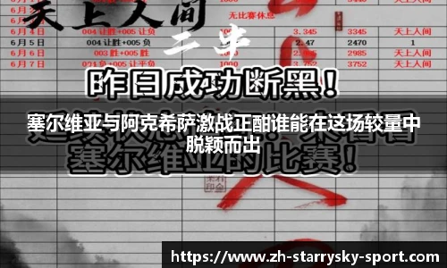 塞尔维亚与阿克希萨激战正酣谁能在这场较量中脱颖而出